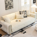 Baroque Sofa Cover – Quilted Cotton, Non-Slip, Washable with Ornate Embroidery