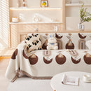 Decorative Throw Blankets for Couch Reversible Chenille Furniture Throw Covers for Sectional Sofa
