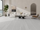 Modern living room with light wood flooring, neutral walls, and minimal decor. SL-11VH