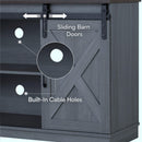 Eira Farmhouse 56-inch TV Stand with Storage Cabinet and Cable Holes, Entertainment Center Console for Living Room, Bedroom