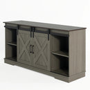 Eira Farmhouse 56-inch TV Stand with Storage Cabinet and Cable Holes, Entertainment Center Console for Living Room, Bedroom