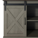 Eira Farmhouse 56-inch TV Stand with Storage Cabinet and Cable Holes, Entertainment Center Console for Living Room, Bedroom