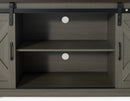 Eira Farmhouse 56-inch TV Stand with Storage Cabinet and Cable Holes, Entertainment Center Console for Living Room, Bedroom