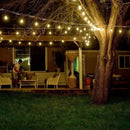 SL101 3000K Warm White LED Low Voltage Bistro String Lights 48 FT Outdoor Weatherproof 12V Edison Bulbs