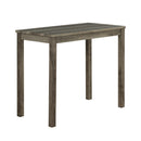 1 Traditional Breakfast Dining Table Set with 2 Stools for Apartment