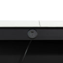 36" Modern Dining Table Set with 2 Stool, High Gloss Table Top, USB-A & USB-C Charging Ports