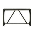 59" Rustic Dining&Bar Table Set with 3 Stools for Apartment, USB-A & USB-C Charging Ports