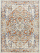 Rust Hera Washable Area Rug - Clearance