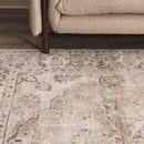 Rudo Beige Flat Pile Washable Rug