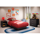 Twin size Platform Bed Frame in Black Wood Finish