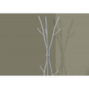 74-inch Freestanding Silver Metal Coat Rack Entryway Hall Tree Umbrella Stand