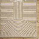 Deron Beige Washable Area Rug