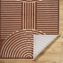 Deron Brown Washable Area Rug
