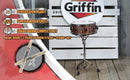 Snare Drum Set by GRIFFIN - Includes Snare Stand, 2 Pairs of Maple Drum Sticks & Drum Key | Wood Shell Drum Set, Chrome Holder Acoustic Marching Percussion Musical Instrument Practice Package