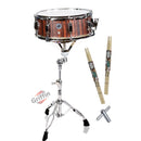 Snare Drum Set by GRIFFIN - Includes Snare Stand, 2 Pairs of Maple Drum Sticks & Drum Key | Wood Shell Drum Set, Chrome Holder Acoustic Marching Percussion Musical Instrument Practice Package