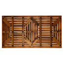 Denver Oiled Double Framed Teak Shower and Bath Mat 39" x 19"