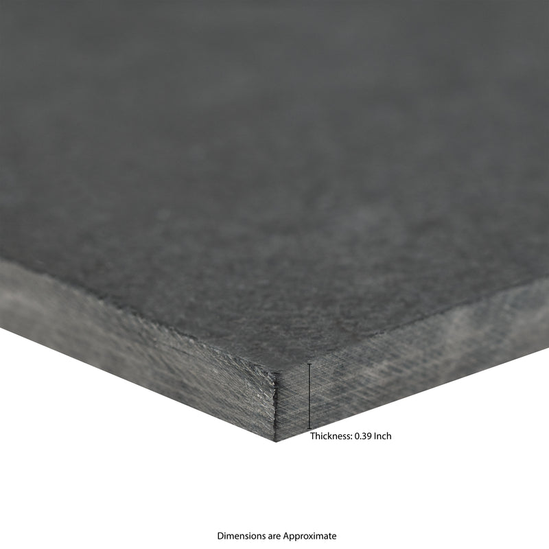 Montauk black pattern gauged slate floor and wall tile SMONBLK-ASH-3-G product shot top multiple profile view