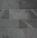 Montauk black 12 in x 24 in gauged slate floor and wall tile SMONBLK1224G product shot door 2 view