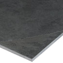 Montauk black 12 in x 12 in gauged slate floor and wall tile SMONBLK1212G product shot edge view