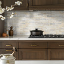 Angora Ellipse 12"x12" Polished Marble Mosaic Floor and Wall Tile - MSI Collection