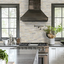 Angora Ellipse 12"x12" Polished Marble Mosaic Floor and Wall Tile - MSI Collection