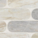 Angora Ellipse 12"x12" Polished Marble Mosaic Floor and Wall Tile - MSI Collection