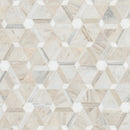 Angora Floralis 11"x12" Polished Marble Mosaic Floor and Wall Tile - MSI Collection