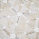 Angora Floralis 11"x12" Polished Marble Mosaic Floor and Wall Tile - MSI Collection