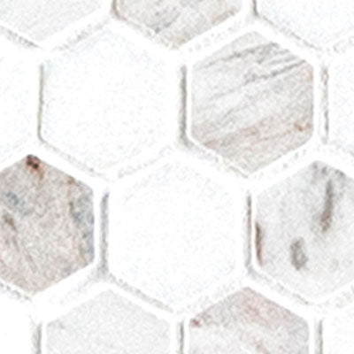 Angora Tibi 12"x12" Polished Marble Mosaic Floor And Wall Tile - MSI Collection closeup view