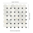 Arabescato Carrara Octagon 12" x 12" Honed Marble Mesh-Mounted Mosaic Tile 2" Octagon- MSI Collection
