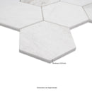 Arabescato Venato White Hexagon 10"x13" Honed Marble Mosaic Floor and Wall Tile - MSI Collection