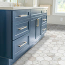 Arabescato Venato White Hexagon 10"x13" Honed Marble Mosaic Floor and Wall Tile - MSI Collection