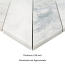 Arabescato Venato White 12"x12" Honed Mosaic Marble Floor And Wall Tile - MSI Collection