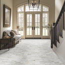 Arabescato Venato White Picket 11.73"x12" Honed Marble Mesh Mounted Mosaic Tile - MSI Collection
