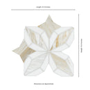 Athena Gold Estrella 10"x10" Polished Marble Mosaic Floor and Wall Tile - MSI Collection
