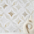 Athena Gold Estrella 10"x10" Polished Marble Mosaic Floor and Wall Tile - MSI Collection