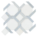 Azula Kaya 11"x11" Polished Marble Mosaic Floor and Wall Tile - MSI Collection