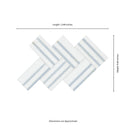 Azula Linea 8"x13" Polished Marble Mosaic Floor and Wall Tile - MSI Collection