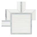 Bianco Dolomite Alana 11"x13" Polished Marble Mosaic Floor and Wall Tile - MSI Collection