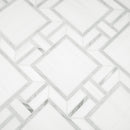 Bianco Dolomite Alana 11"x13" Polished Marble Mosaic Floor and Wall Tile - MSI Collection