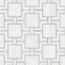 Bianco Dolomite Alana 11"x13" Polished Marble Mosaic Floor and Wall Tile - MSI Collection