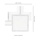 Bianco Dolomite Alana 11"x13" Polished Marble Mosaic Floor and Wall Tile - MSI Collection