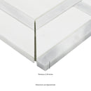 Bianco Dolomite Alana 11"x13" Polished Marble Mosaic Floor and Wall Tile - MSI Collection