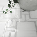 Bianco Dolomite Alana 11"x13" Polished Marble Mosaic Floor and Wall Tile - MSI Collection