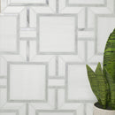 Bianco Dolomite Alana 11"x13" Polished Marble Mosaic Floor and Wall Tile - MSI Collection
