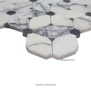 Cecily Lilac 11"x12" Polished Marble Mosaic Floor and Wall Tile - MSI Collection