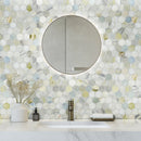 Cloudland Hexagon 12"x12" Polished Marble Mosaic Floor And Wall Tile - MSI Collection