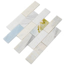 Cloudland 12"x12" Polished Marble Subway Mosaic Floor And Wall Tile - MSI Collection
