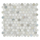 Cloudland Round Pattern 12"x12" Polished Marble Mosaic Floor and Wall Tile - MSI Collection