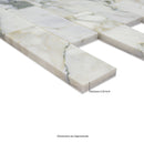 Coronado 12"x12" Honed Marble Subway Mosaic Floor and Wall Tile - MSI Collection